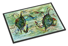 Load image into Gallery viewer, Blue Crab Standoff Doormat - 24x36 Decorative Floor Mat – Indoor/Outdoor Rug