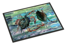 Load image into Gallery viewer, Watery Teal and Purple Crabs Doormat - 24x36 Decorative Floor Mat – Indoor/Outdoor Rug