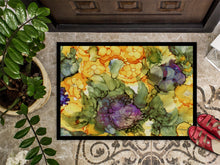 Load image into Gallery viewer, Abstract Flowers Purple and Yellow Doormat - 24x36 Decorative Floor Mat – Indoor/Outdoor Rug