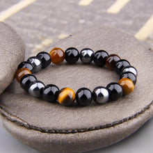 Load image into Gallery viewer, Triple Protection Natural Stone Bracelet