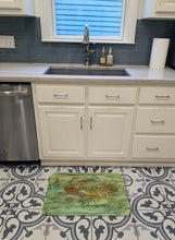 Load image into Gallery viewer, Abstract Red Fish Machine Washable Memory Foam Mat 8960RUG