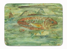Load image into Gallery viewer, Abstract Red Fish Machine Washable Memory Foam Mat 8960RUG