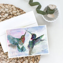 Load image into Gallery viewer, Hummingbird Combat Greeting Cards -  Blank Note Cards – 8-Pack of Artist-Designed Cards with Envelopes