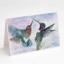 Load image into Gallery viewer, Hummingbird Combat Greeting Cards -  Blank Note Cards – 8-Pack of Artist-Designed Cards with Envelopes