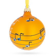 Load image into Gallery viewer, Saxophone Music Lover Glass Ball Christmas Ornament 3.25 Inches