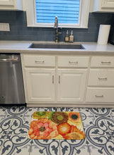 Load image into Gallery viewer, Abstract Flowers Blossoms Machine Washable Memory Foam Mat 8970RUG