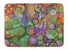 Load image into Gallery viewer, Abstract in Purple Green and Orange Machine Washable Memory Foam Mat 8971RUG