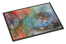 Load image into Gallery viewer, Brunette Mermaid Water Fantasy Doormat - 24x36 Decorative Floor Mat – Indoor/Outdoor Rug