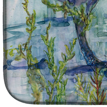 Load image into Gallery viewer, Brunette Mermaid Coral Fantasy Dish Drying Mat – Absorbent, Artistic Kitchen Essentials 8973DDM