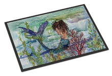 Load image into Gallery viewer, Brunette Mermaid Coral Fantasy Doormat - 24x36 Decorative Floor Mat – Indoor/Outdoor Rug