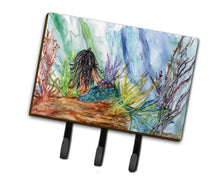 Load image into Gallery viewer, Black Haired Mermaid Water Fantasy Leash or Key Holder 8974TH68