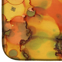 Load image into Gallery viewer, Abstract in Orange and Greens Dish Drying Mat – Absorbent, Artistic Kitchen Essentials 8976DDM