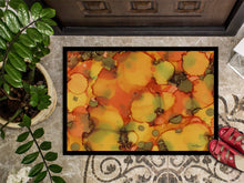 Load image into Gallery viewer, Abstract in Orange and Greens Doormat - 24x36 Decorative Floor Mat – Indoor/Outdoor Rug