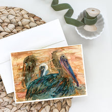 Load image into Gallery viewer, Abstract Pelicans Greeting Cards -  Blank Note Cards – 8-Pack of Artist-Designed Cards with Envelopes