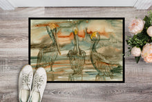 Load image into Gallery viewer, Pelicans on their perch Abstract Doormat - 24x36 Decorative Floor Mat – Indoor/Outdoor Rug