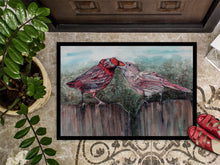 Load image into Gallery viewer, Red Bird Feeding Doormat - 24x36 Decorative Floor Mat – Indoor/Outdoor Rug