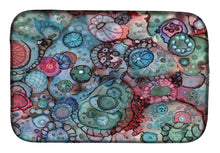 Load image into Gallery viewer, Abstract in Reds and Blues Dish Drying Mat – Absorbent, Artistic Kitchen Essentials 8982DDM