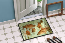 Load image into Gallery viewer, Red Fish Swim Doormat - 24x36 Decorative Floor Mat – Indoor/Outdoor Rug