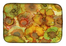Load image into Gallery viewer, Abstract Flowers in Yellows and Oranges Dish Drying Mat – Absorbent, Artistic Kitchen Essentials 8986DDM