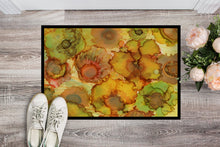 Load image into Gallery viewer, Abstract Flowers in Yellows and Oranges Doormat - 24x36 Decorative Floor Mat – Indoor/Outdoor Rug