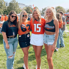 Load image into Gallery viewer, Illinois Fighting Illini Lightning One Shoulder Top