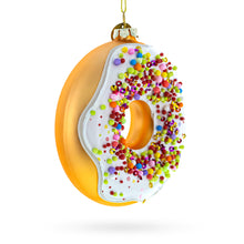 Load image into Gallery viewer, Doughnut Delight Glass Christmas Ornament