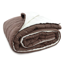 Load image into Gallery viewer, Handmade Brown Linen Quilt