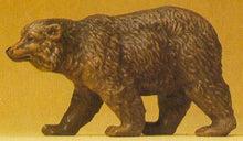 Load image into Gallery viewer, Preiser 47516 1/25 Scale Wild Animal Figures Brown Bear Walking