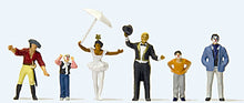 Load image into Gallery viewer, Preiser 24645 HO Scale Carnival Parade Participants -- Set #4 pkg(6)