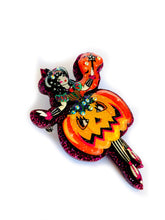 Load image into Gallery viewer, Pumpkin Fairy Brooch by Rosie Rose Parker