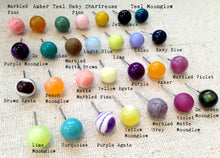 Load image into Gallery viewer, Terracotta Lucite Mini Ball Stud Earrings