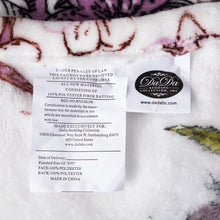 Load image into Gallery viewer, DaDa Bedding Floral Blossoms Spring Cottage Birds Soft Fleece Throw Blanket (XY1010)