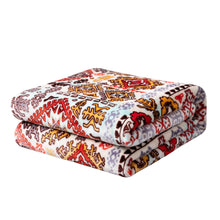 Load image into Gallery viewer, DaDa Bedding Southwestern Havana Geometric Soft Plush Fleece Flannel Throw Blanket (XY1012)
