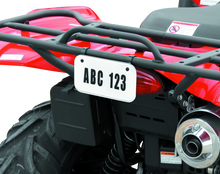 Load image into Gallery viewer, QuadBoss, QuadBoss ATV License Plate Kit - White with Numbers, Letters, and Mounting Clamps