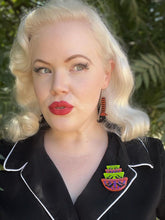 Load image into Gallery viewer, Bewitching Booties Earrings in ORANGE by Lipstick &amp; Chrome