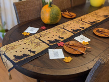 Load image into Gallery viewer, DaDalogy Autumn Birds Family Gathering Woven Tapestry Dining Table Runner (18198)