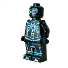 Load image into Gallery viewer, Spidey (Tron-Blue Variant) Custom Minifig made using LEGO parts - B3 Customs