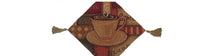Load image into Gallery viewer, DaDa Bedding Smell of Coffee Cup Latte Java Brown Tapestry Table Runner Cloth (9912)