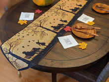 Load image into Gallery viewer, DaDalogy Autumn Birds Family Gathering Woven Tapestry Dining Table Runner (18198)