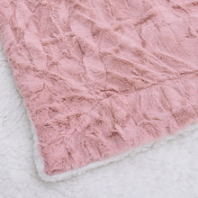 Load image into Gallery viewer, Tache Faux Fur Dusty Muted Pink Throw Blanket (#7)