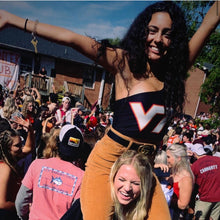 Load image into Gallery viewer, Virginia Tech Black One Shoulder Top