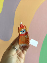 Load image into Gallery viewer, Festive Cats Hair Claw