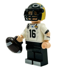 Load image into Gallery viewer, #16 QB Jax Football Player Minifig made using LEGO parts - B3 Customs