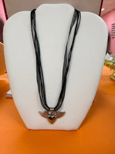 Load image into Gallery viewer, Black Ribbon Titanium Charm Necklaces