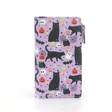Load image into Gallery viewer, Halloween Black Cat Collage Wallet in Vinyl