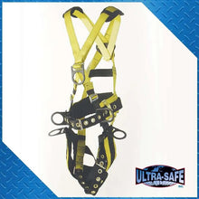 Load image into Gallery viewer, Tower Working Type Full Body Harness w/ 6 D-Rings, Padded Seat &amp; Waist