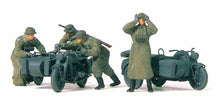 Load image into Gallery viewer, Preiser 16580 HO Scale Former German Army WWII Motorcycle Troops (Plastic Kit)