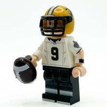 Load image into Gallery viewer, #9 QB New Orleans Football Player Minifig made using LEGO parts - B3 Customs