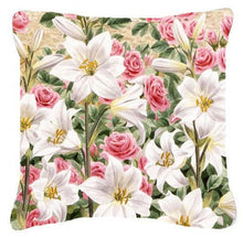 Load image into Gallery viewer, Lilies and Roses by Sarah Adams Canvas Decorative Pillow ASAD0115PW1414