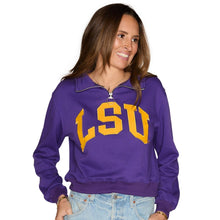 Load image into Gallery viewer, LSU Quarter Zip Sweatshirt
